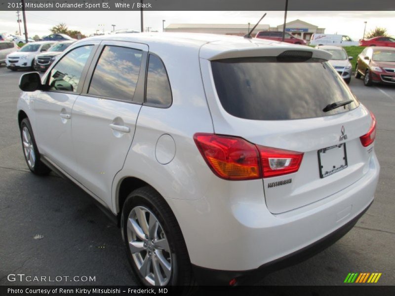 White / Black 2015 Mitsubishi Outlander Sport ES