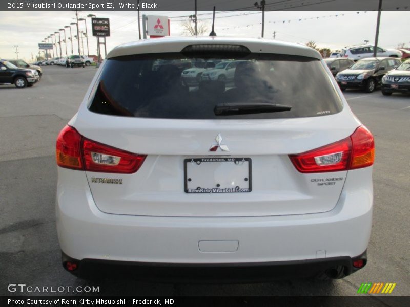 White / Black 2015 Mitsubishi Outlander Sport ES