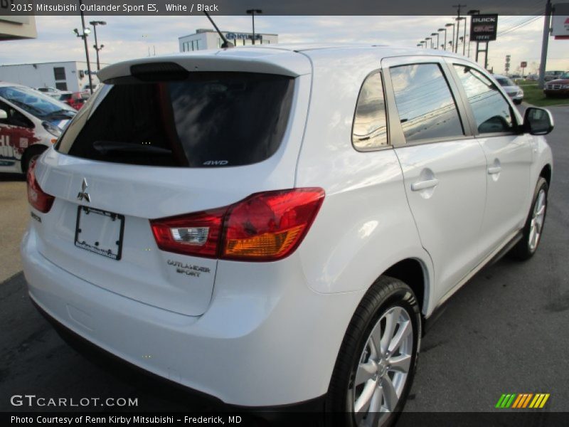 White / Black 2015 Mitsubishi Outlander Sport ES