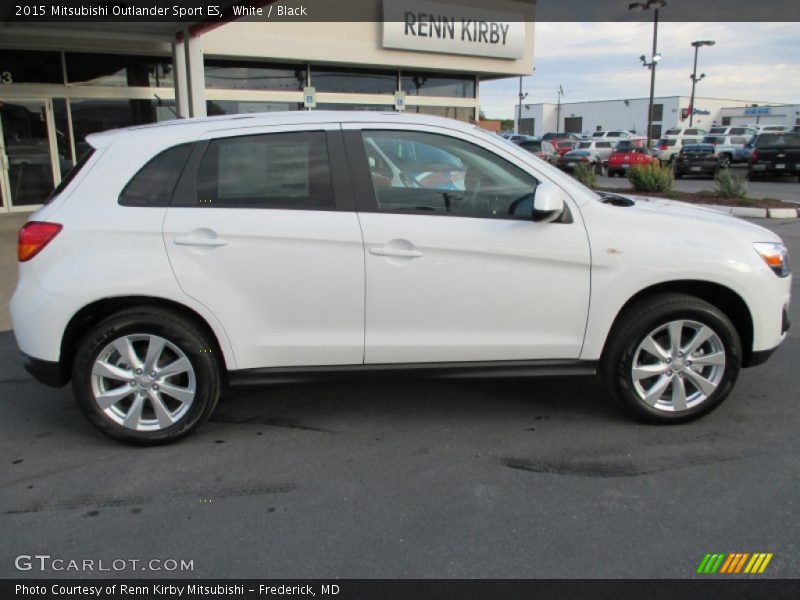 White / Black 2015 Mitsubishi Outlander Sport ES