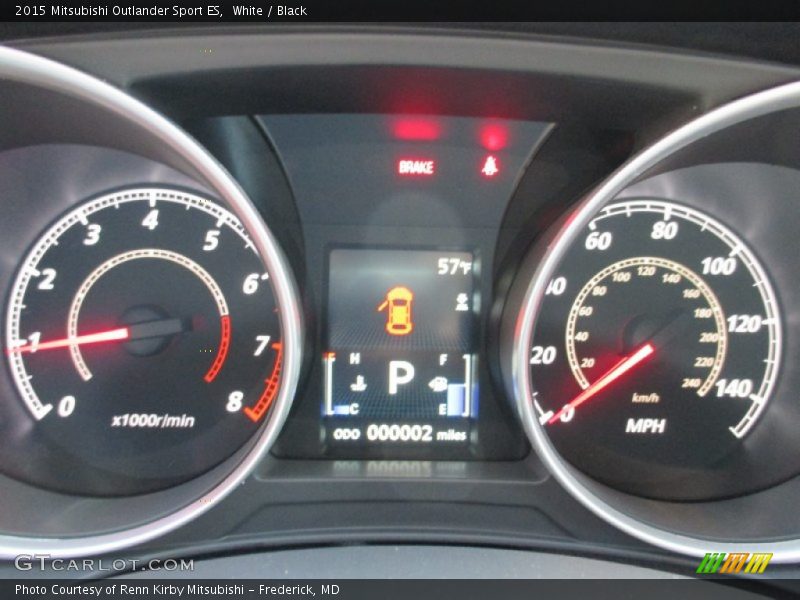 White / Black 2015 Mitsubishi Outlander Sport ES