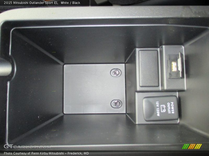 White / Black 2015 Mitsubishi Outlander Sport ES