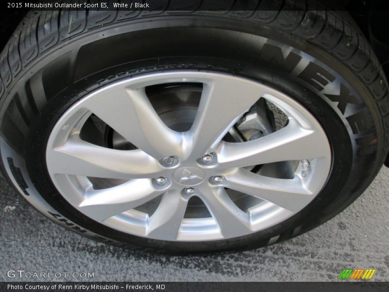 White / Black 2015 Mitsubishi Outlander Sport ES