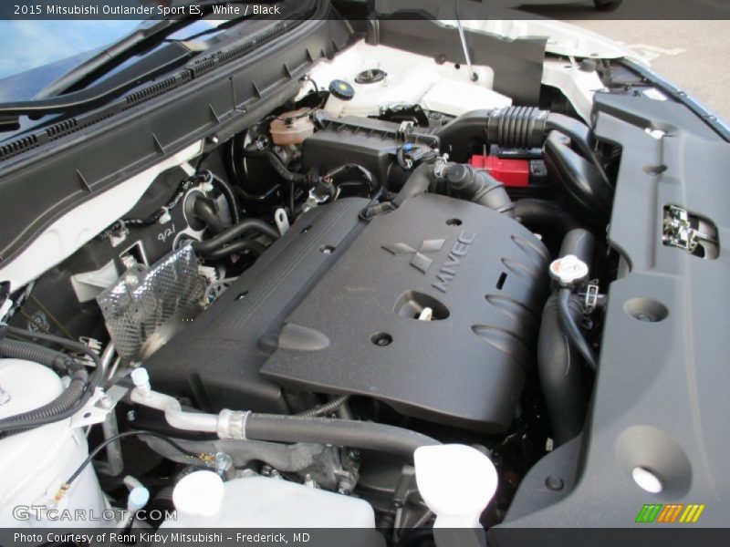 White / Black 2015 Mitsubishi Outlander Sport ES