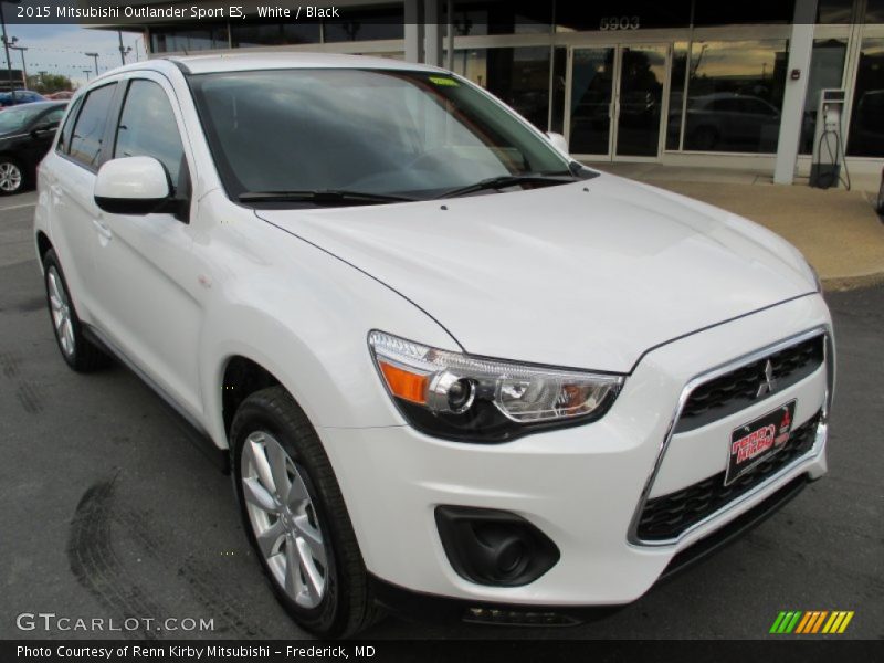 White / Black 2015 Mitsubishi Outlander Sport ES