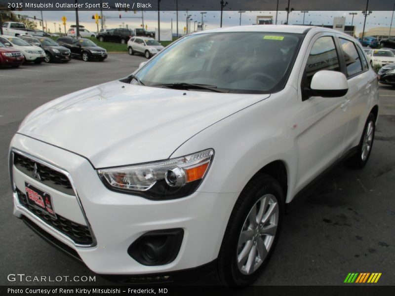 White / Black 2015 Mitsubishi Outlander Sport ES