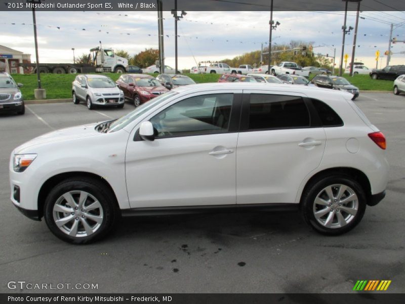 White / Black 2015 Mitsubishi Outlander Sport ES