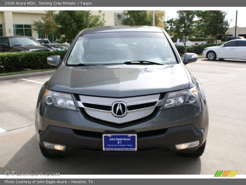 Sterling Gray Metallic / Taupe 2008 Acura MDX