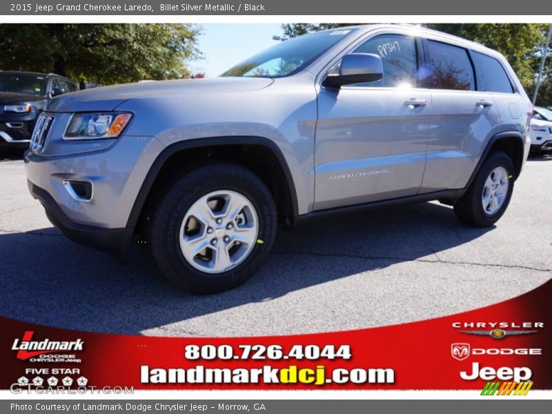 Billet Silver Metallic / Black 2015 Jeep Grand Cherokee Laredo