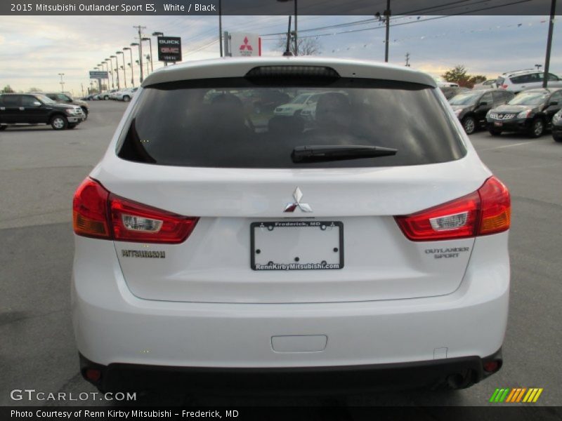 White / Black 2015 Mitsubishi Outlander Sport ES