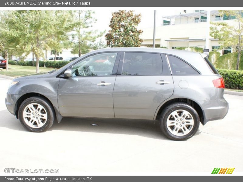 Sterling Gray Metallic / Taupe 2008 Acura MDX