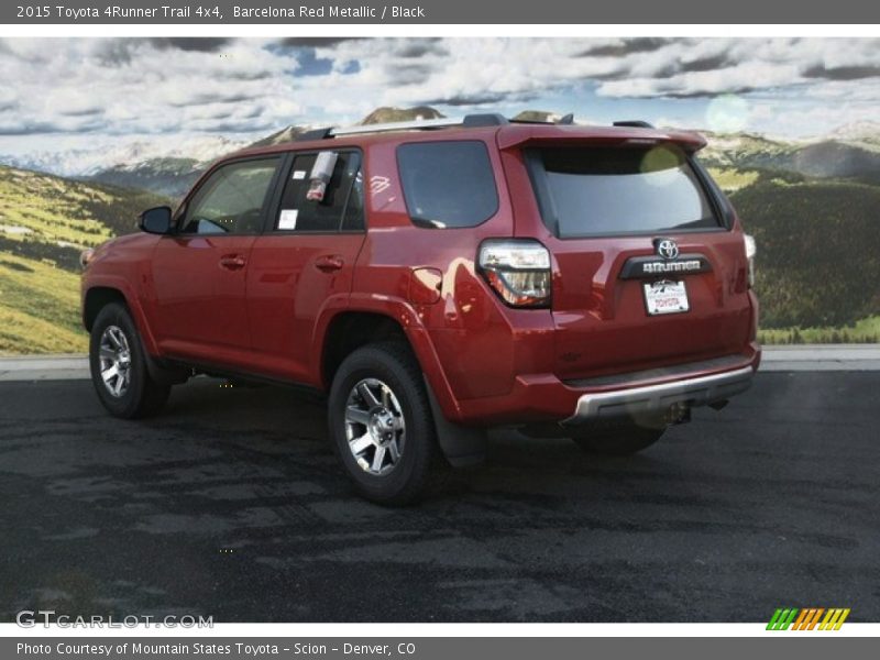 Barcelona Red Metallic / Black 2015 Toyota 4Runner Trail 4x4