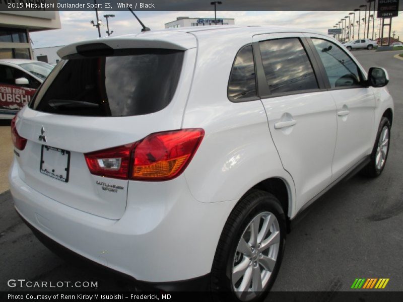 White / Black 2015 Mitsubishi Outlander Sport ES