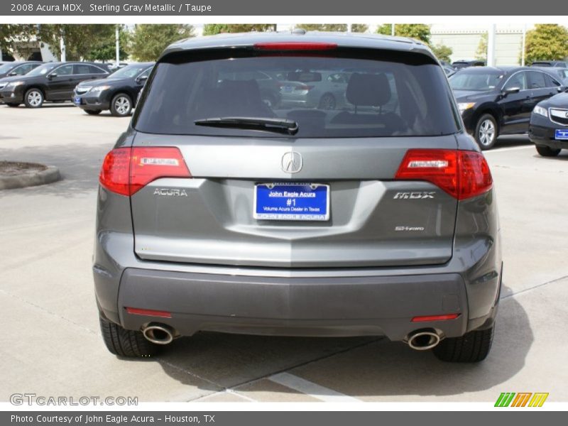Sterling Gray Metallic / Taupe 2008 Acura MDX