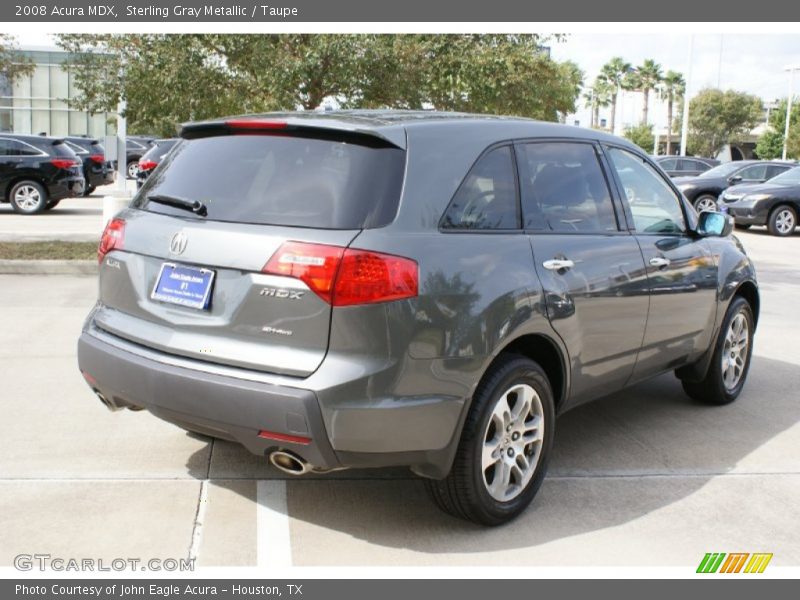 Sterling Gray Metallic / Taupe 2008 Acura MDX