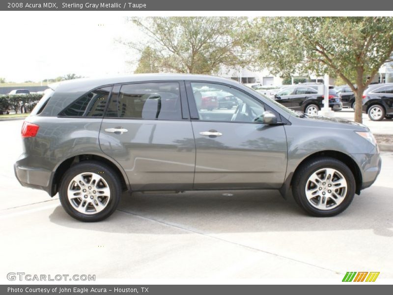 Sterling Gray Metallic / Taupe 2008 Acura MDX