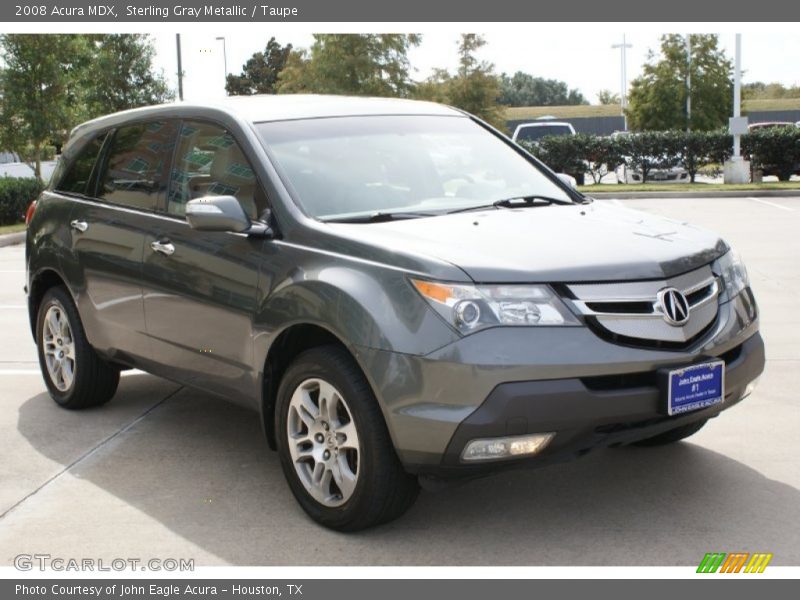 Sterling Gray Metallic / Taupe 2008 Acura MDX