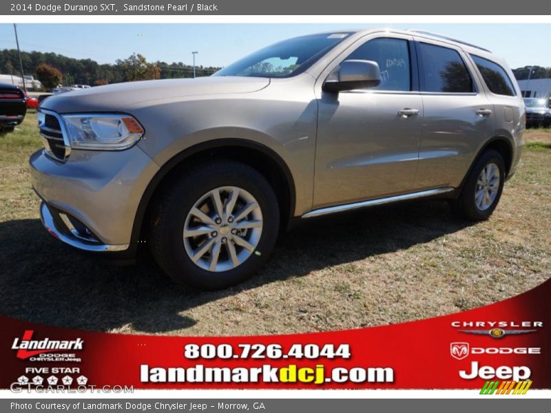 Sandstone Pearl / Black 2014 Dodge Durango SXT