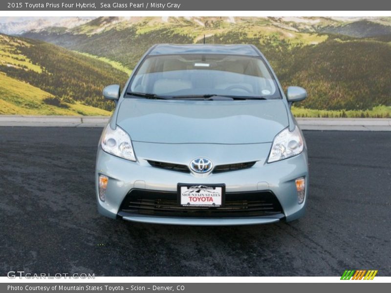Sea Glass Pearl / Misty Gray 2015 Toyota Prius Four Hybrid