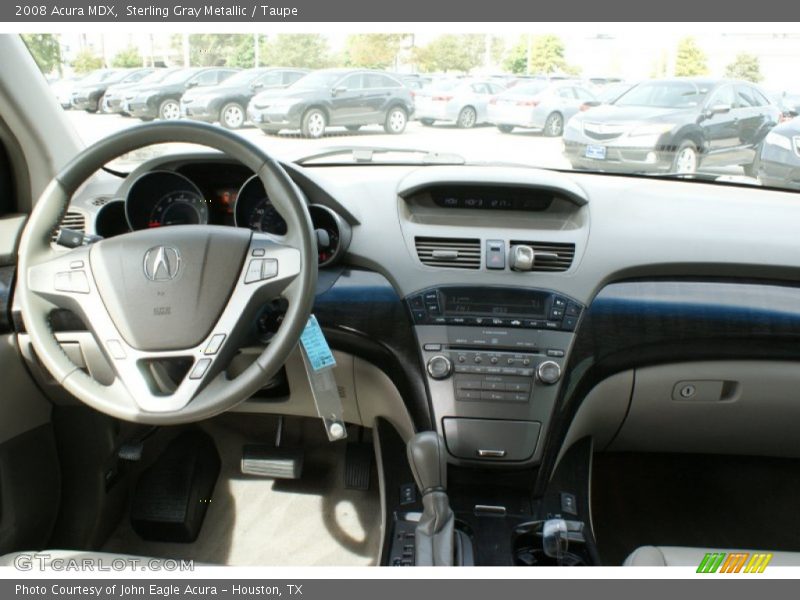 Sterling Gray Metallic / Taupe 2008 Acura MDX