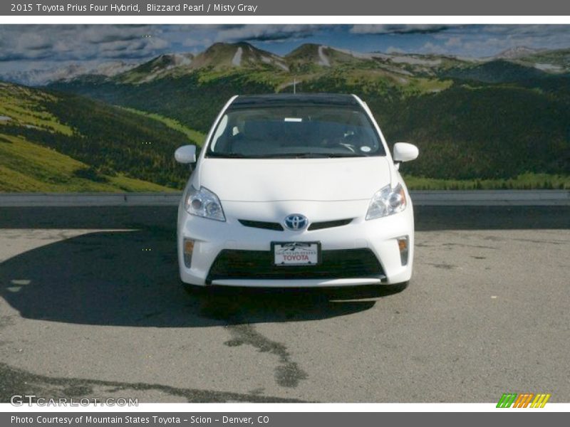 Blizzard Pearl / Misty Gray 2015 Toyota Prius Four Hybrid