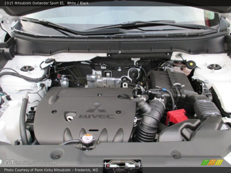 White / Black 2015 Mitsubishi Outlander Sport ES