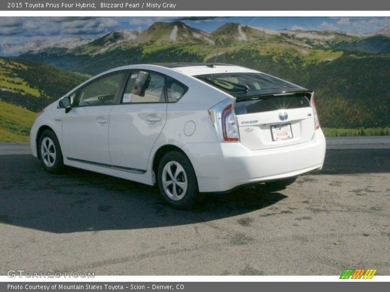 Blizzard Pearl / Misty Gray 2015 Toyota Prius Four Hybrid
