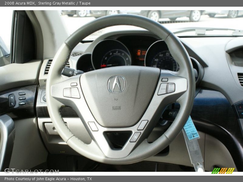 Sterling Gray Metallic / Taupe 2008 Acura MDX