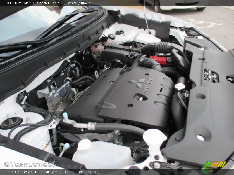 White / Black 2015 Mitsubishi Outlander Sport ES