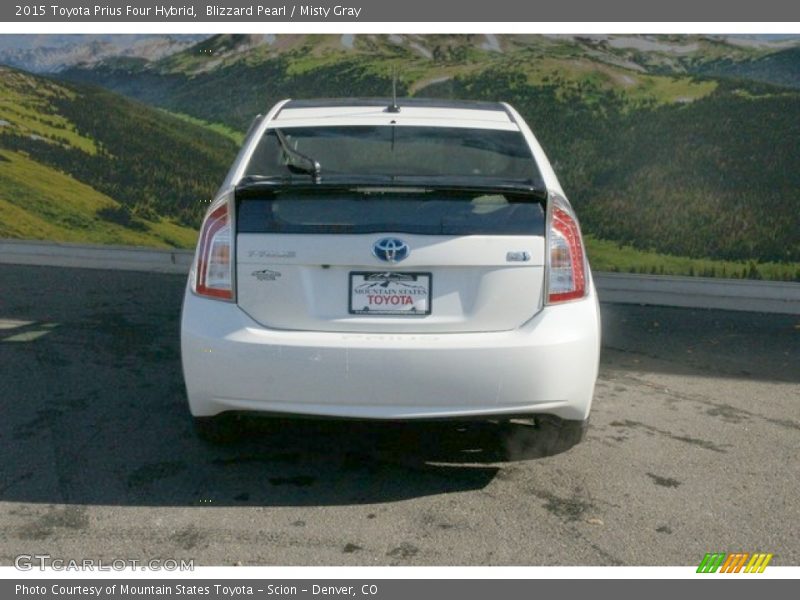 Blizzard Pearl / Misty Gray 2015 Toyota Prius Four Hybrid