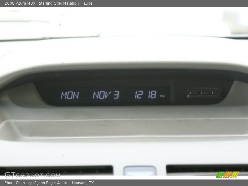 Sterling Gray Metallic / Taupe 2008 Acura MDX