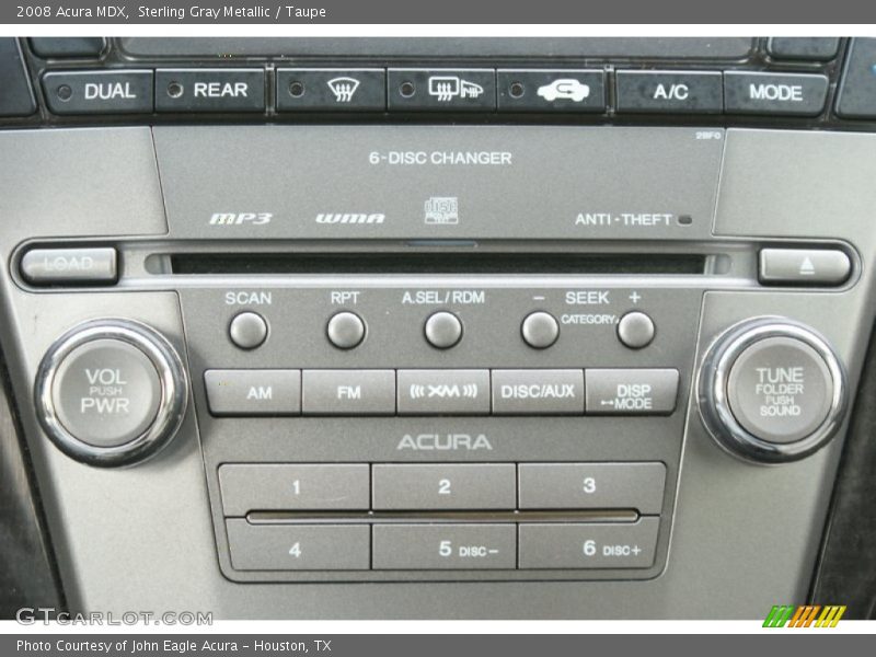 Sterling Gray Metallic / Taupe 2008 Acura MDX