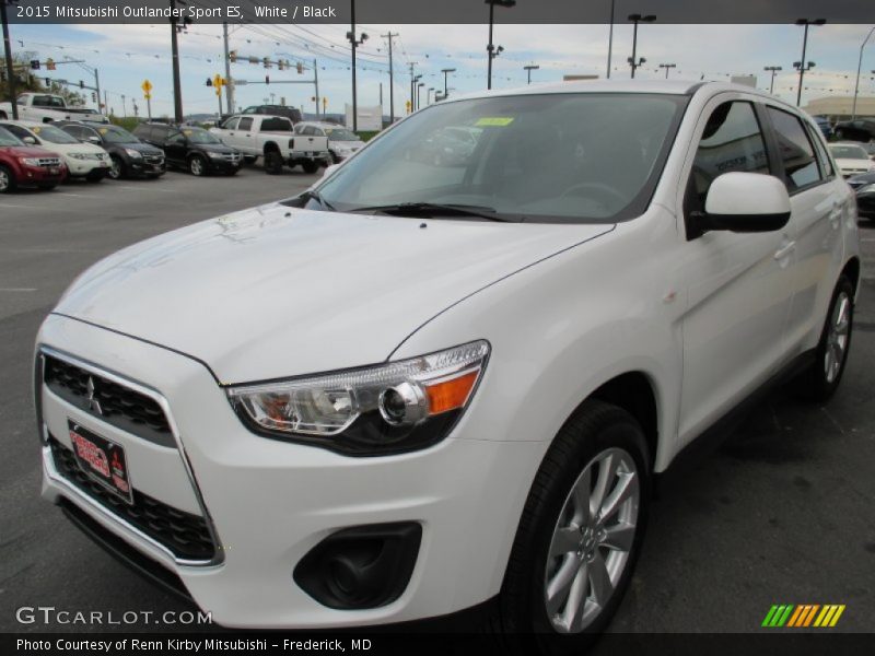 White / Black 2015 Mitsubishi Outlander Sport ES
