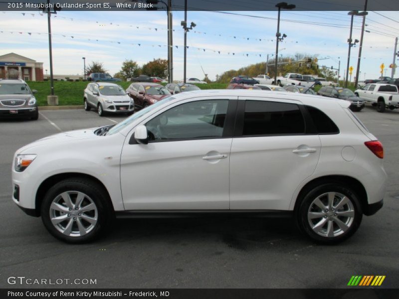 White / Black 2015 Mitsubishi Outlander Sport ES