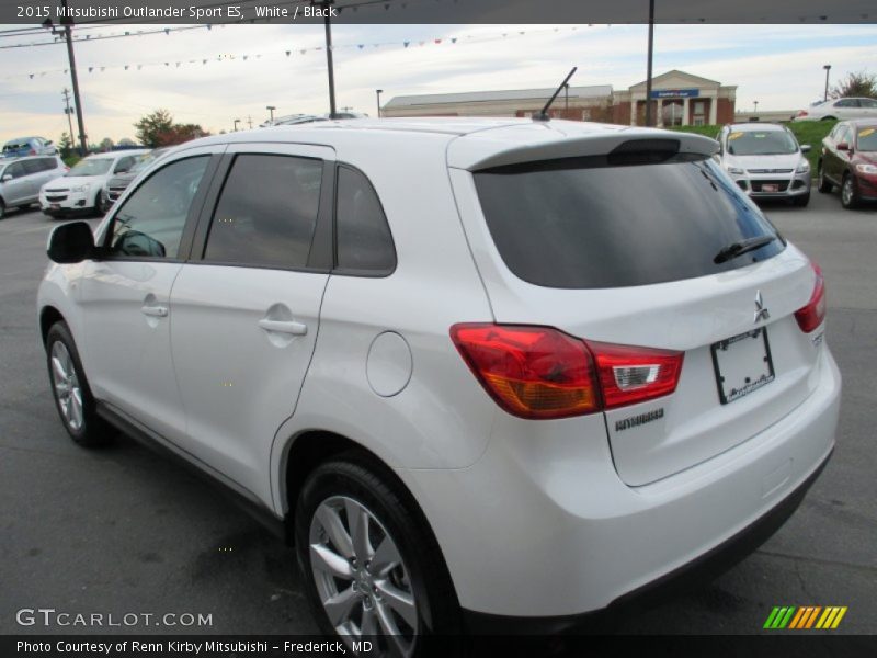 White / Black 2015 Mitsubishi Outlander Sport ES