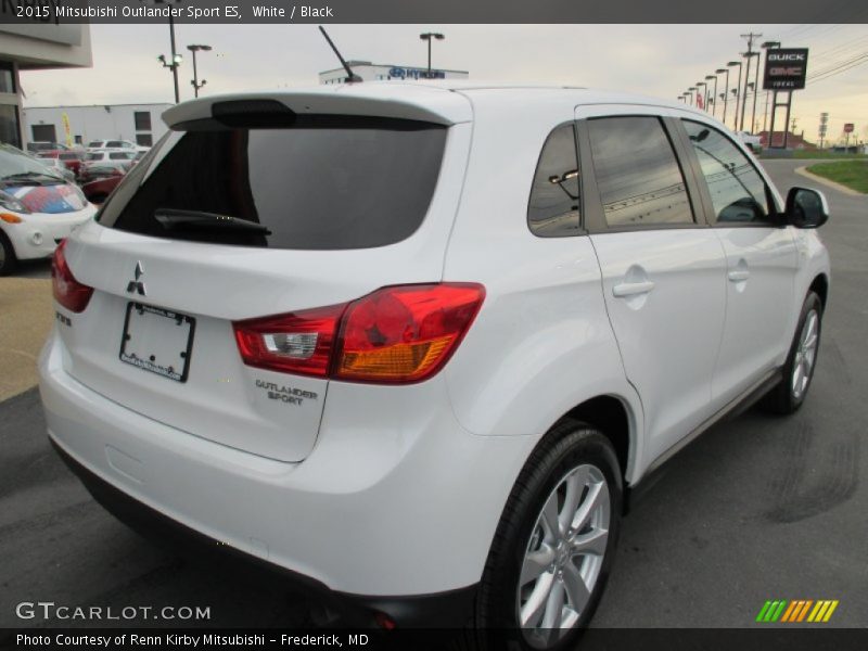 White / Black 2015 Mitsubishi Outlander Sport ES