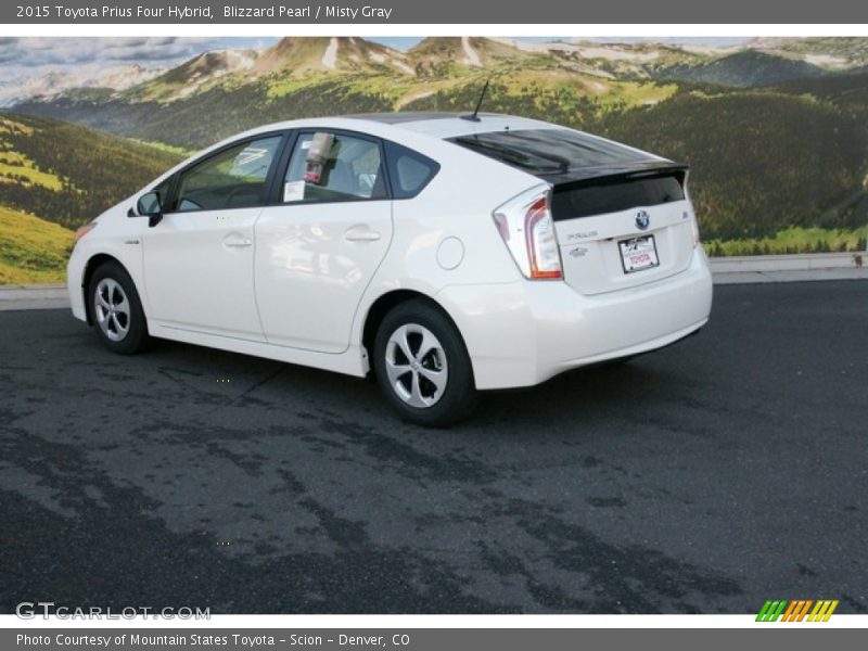 Blizzard Pearl / Misty Gray 2015 Toyota Prius Four Hybrid