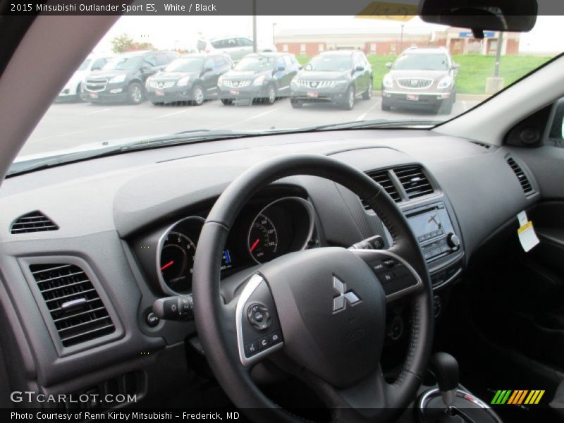 White / Black 2015 Mitsubishi Outlander Sport ES