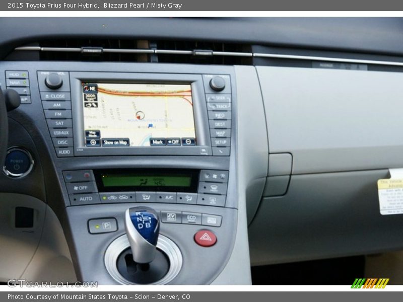 Blizzard Pearl / Misty Gray 2015 Toyota Prius Four Hybrid