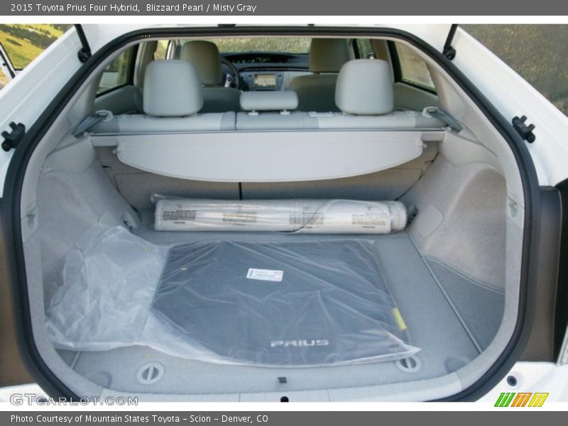 Blizzard Pearl / Misty Gray 2015 Toyota Prius Four Hybrid