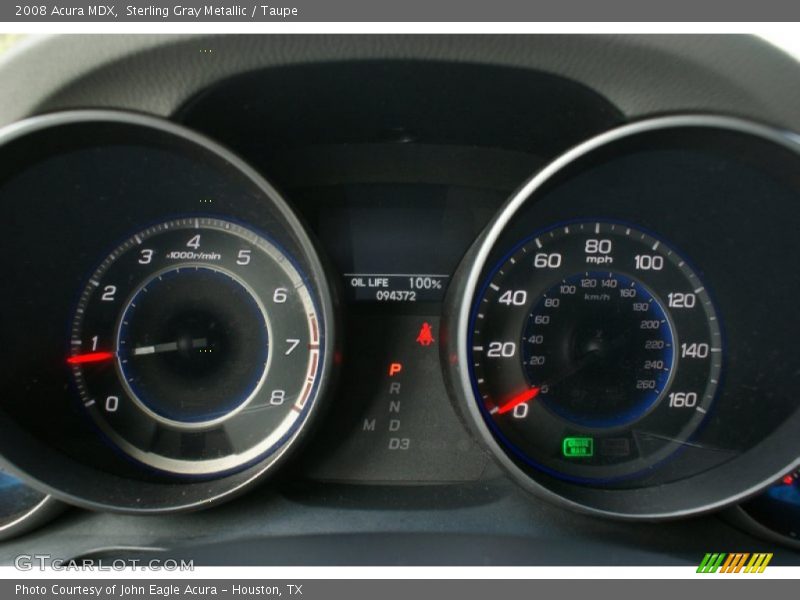 Sterling Gray Metallic / Taupe 2008 Acura MDX