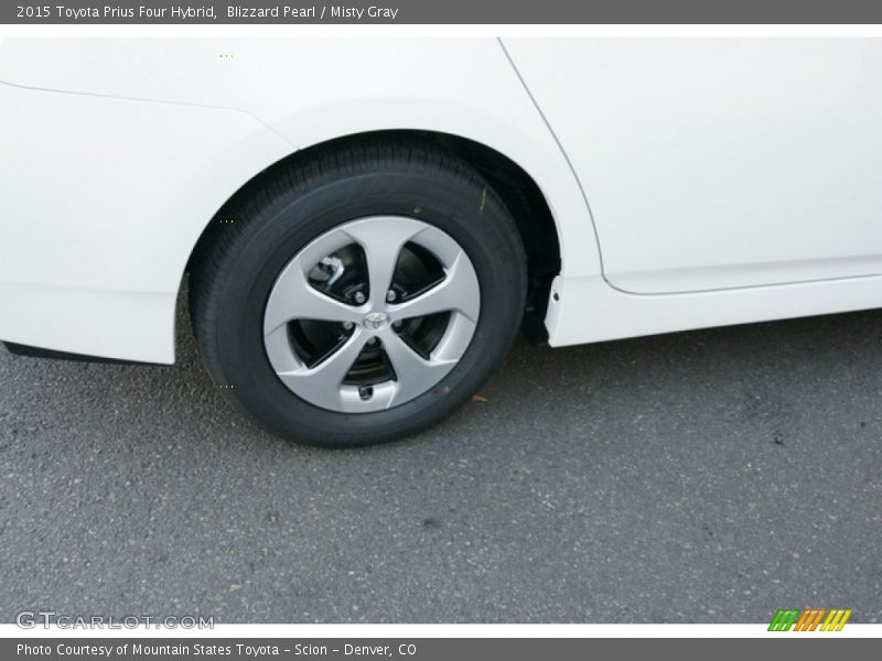 Blizzard Pearl / Misty Gray 2015 Toyota Prius Four Hybrid
