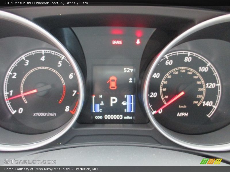 White / Black 2015 Mitsubishi Outlander Sport ES