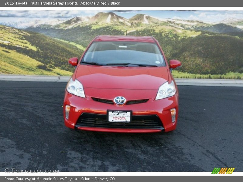 Absolutely Red / Black 2015 Toyota Prius Persona Series Hybrid