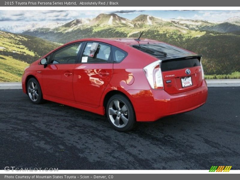 Absolutely Red / Black 2015 Toyota Prius Persona Series Hybrid