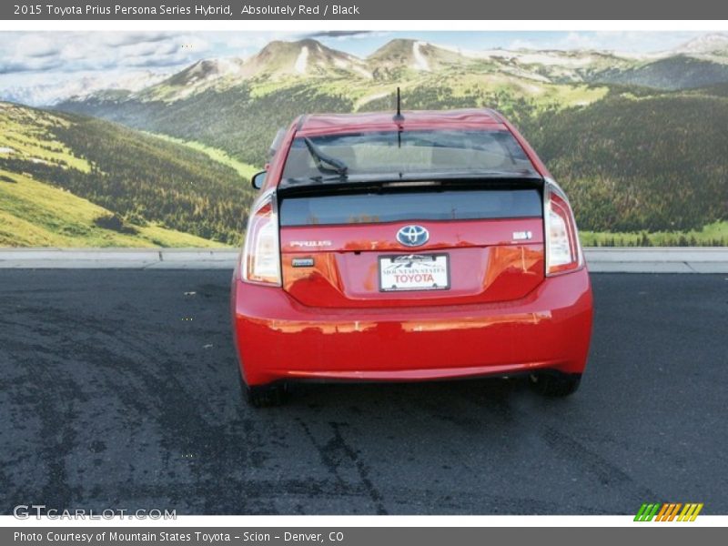 Absolutely Red / Black 2015 Toyota Prius Persona Series Hybrid
