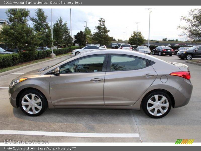 Desert Bronze / Beige 2011 Hyundai Elantra Limited