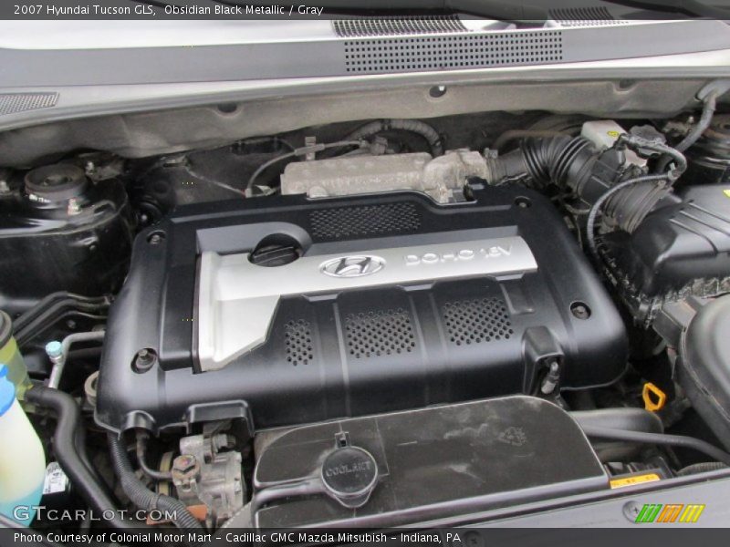 Obsidian Black Metallic / Gray 2007 Hyundai Tucson GLS