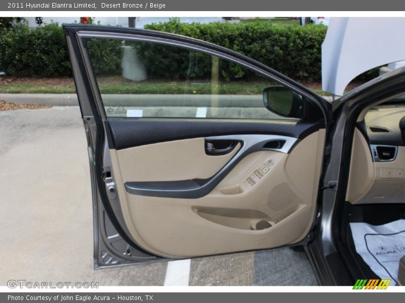 Desert Bronze / Beige 2011 Hyundai Elantra Limited