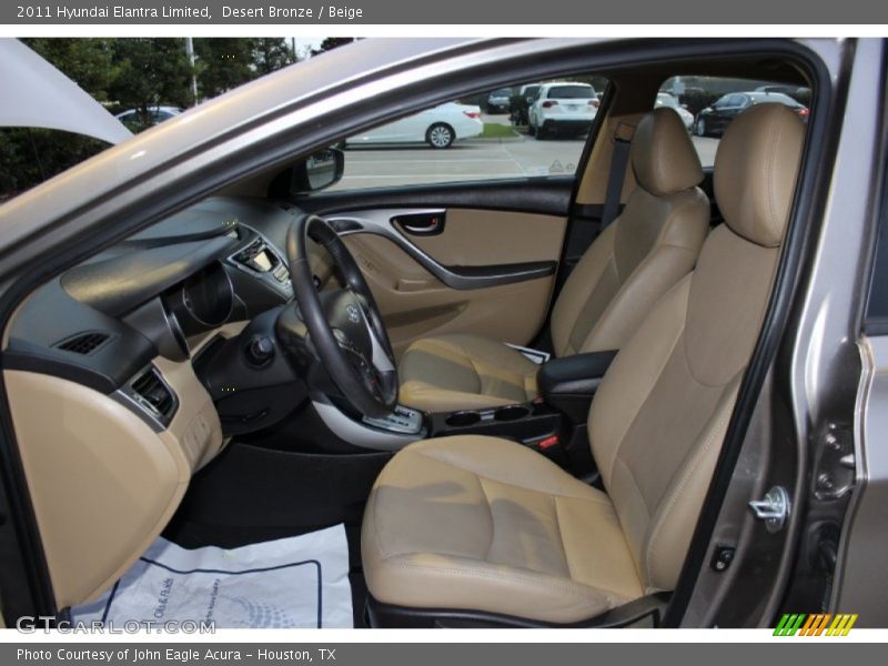 Desert Bronze / Beige 2011 Hyundai Elantra Limited